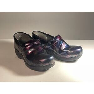Dansko Professional Clogs Womens EU 39 US 8.5 9 Multicolor Patent Leather